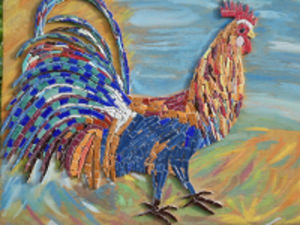 Coq mosaque gimp